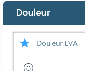 item bilan favori douleur EVA